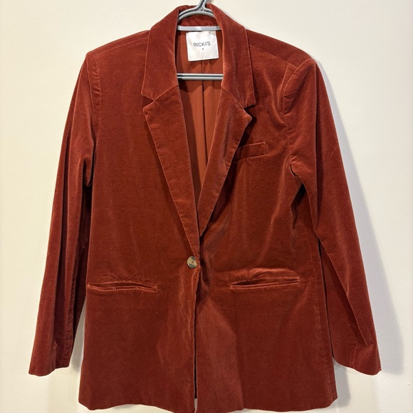 Ricki's Jackets & Blazers - RICKI'S Women's Rust Corduroy Blazer Jacket